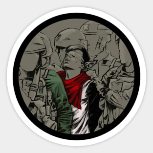 palestine fight Sticker